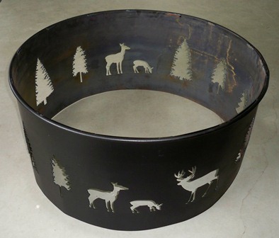 Deer & Tree 3' Fire Ring