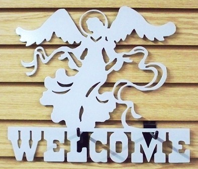 Angel Welcome Sign - Click Image to Close